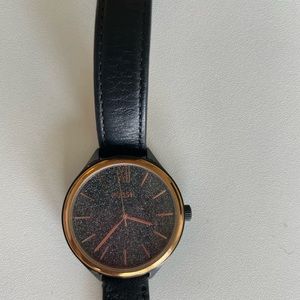 2 for 25 Fossil leather band watch